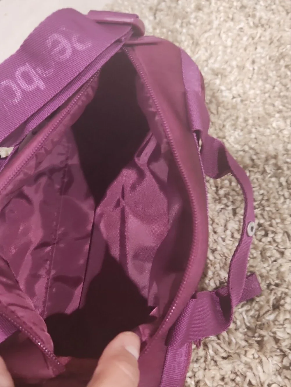Reebok Maroon Barrel Duffel Bag